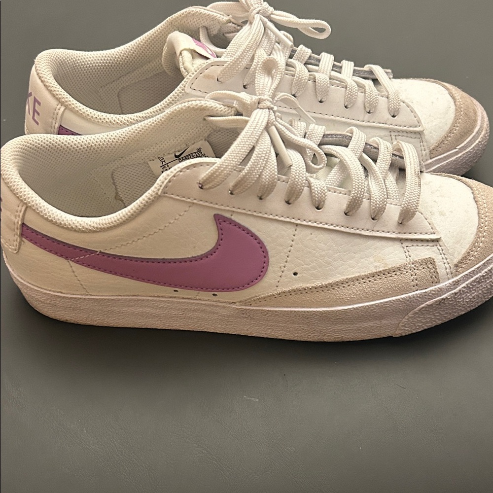Nike Blazer Low ‘77 White and Purple Sneakers